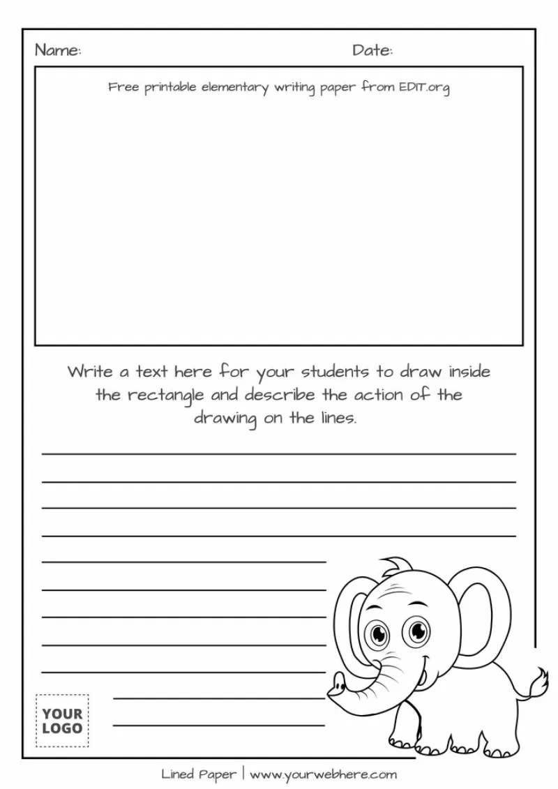 Free Elementary Lined Paper To Print regarding Elementary Lined Paper Printable Free