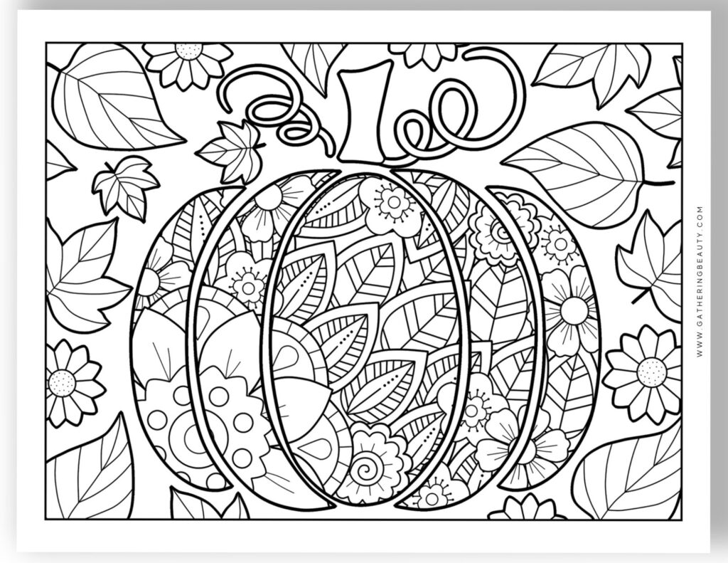 Free Fall Colouring Pages For Adults — Gathering Beauty For Free Printable Fall Coloring Pages Free Fall Colouring Pages For Adults — Gathering Beauty For Free Printable Fall Coloring Pages