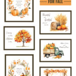 Free Fall Printables For Autumn Decorating   With Regard To Free Printable Decor