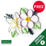 Free Floral Digital Quilling Template — Katy Sue Designs Pertaining To Free Printable Quilling Patterns