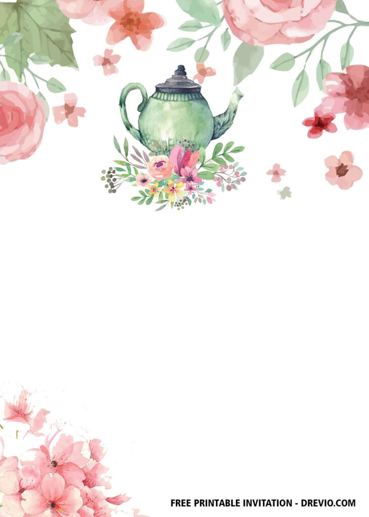 Free Floral Tea Party Invitation Templates For Free Printable Kitchen Tea Invitation Templates Free Floral Tea Party Invitation Templates For Free Printable Kitchen Tea Invitation Templates