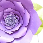 Free Flower Template: How To Make Large Paper Flowers Within Free Paper Flower Templates Printable