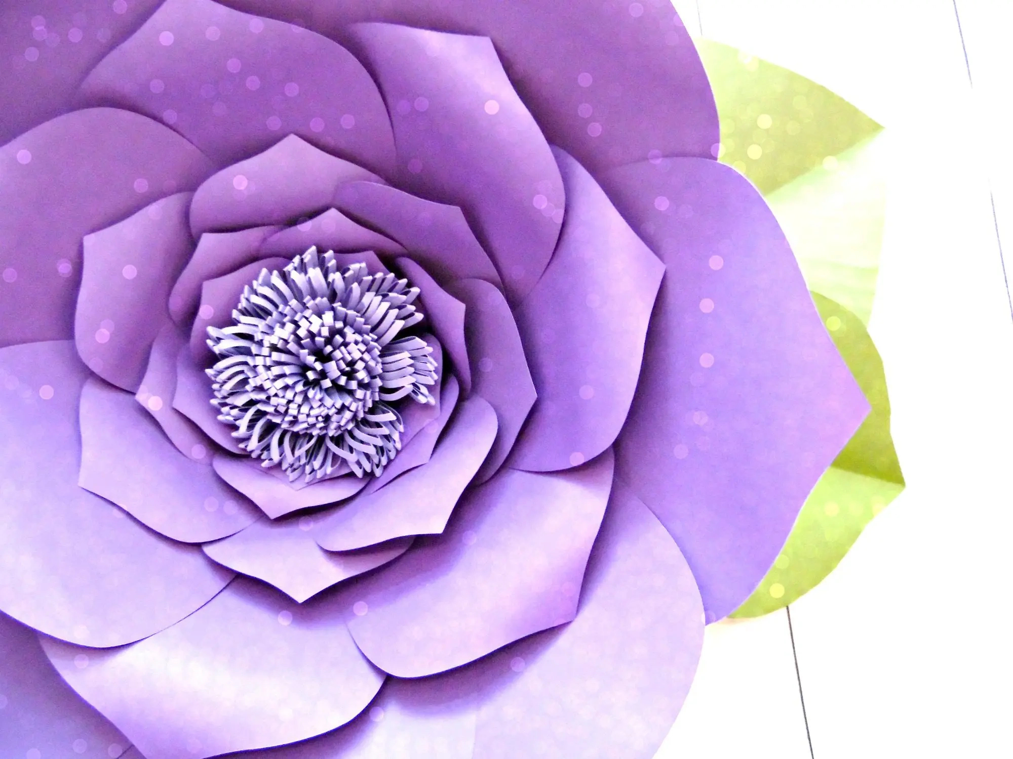 Free Flower Template: How To Make Large Paper Flowers within Free Paper Flower Templates Printable