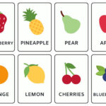 Free Food Flashcard Templates To Customize And Print | Canva Pertaining To Free Printable Vocabulary Flashcards