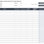 Free General Ledger Templates | Smartsheet In Free Printable Ledger Sheets