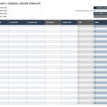Free General Ledger Templates | Smartsheet With Free Printable Accounting Ledger