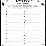 Free Graduation Party Game – Career Name Game   My Pinterventures Intended For Free Printable Graduation Party Games