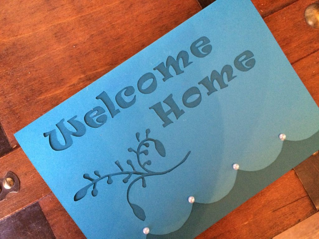 Free Greeting Card Template “Welcome Home” - Curious And Cozy with regard to Welcome Home Cards Free Printable