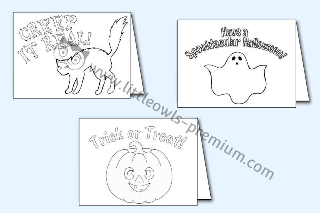 Free Halloween Colouring/Coloring Pages For Children, Kids Pertaining To Printable Halloween Cards To Color For Free Free Halloween Colouring/Coloring Pages For Children, Kids Pertaining To Printable Halloween Cards To Color For Free