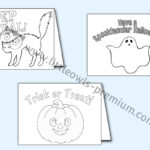 Free Halloween Colouring/Coloring Pages   For Children, Kids Pertaining To Printable Halloween Cards To Color For Free