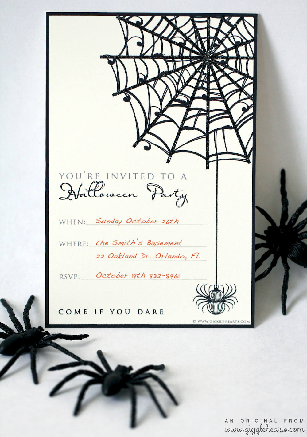 Free Halloween Party Invitation Printable With Glitter For A Fun within Free Printable Halloween Party Invitations