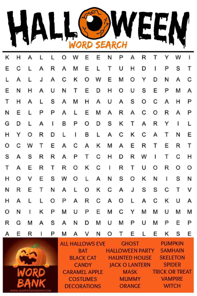 Free Halloween Word Search Printable With Answer Key Included Inside Free Printable Halloween Word Search Puzzles Free Halloween Word Search Printable With Answer Key Included Inside Free Printable Halloween Word Search Puzzles