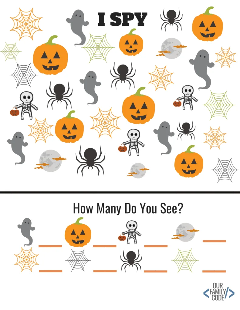 Free Halloween Worksheets For Kids! Our Family Code Intended For Free Printable Halloween Activities Free Halloween Worksheets For Kids! Our Family Code Intended For Free Printable Halloween Activities