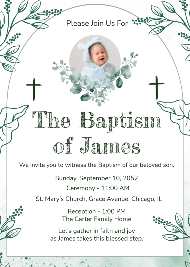 Free Printable Baptism Invitations