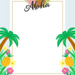Free Hawaiian Luau Invitation Templates To Customize Online Within Hawaiian Party Invitations Free Printable