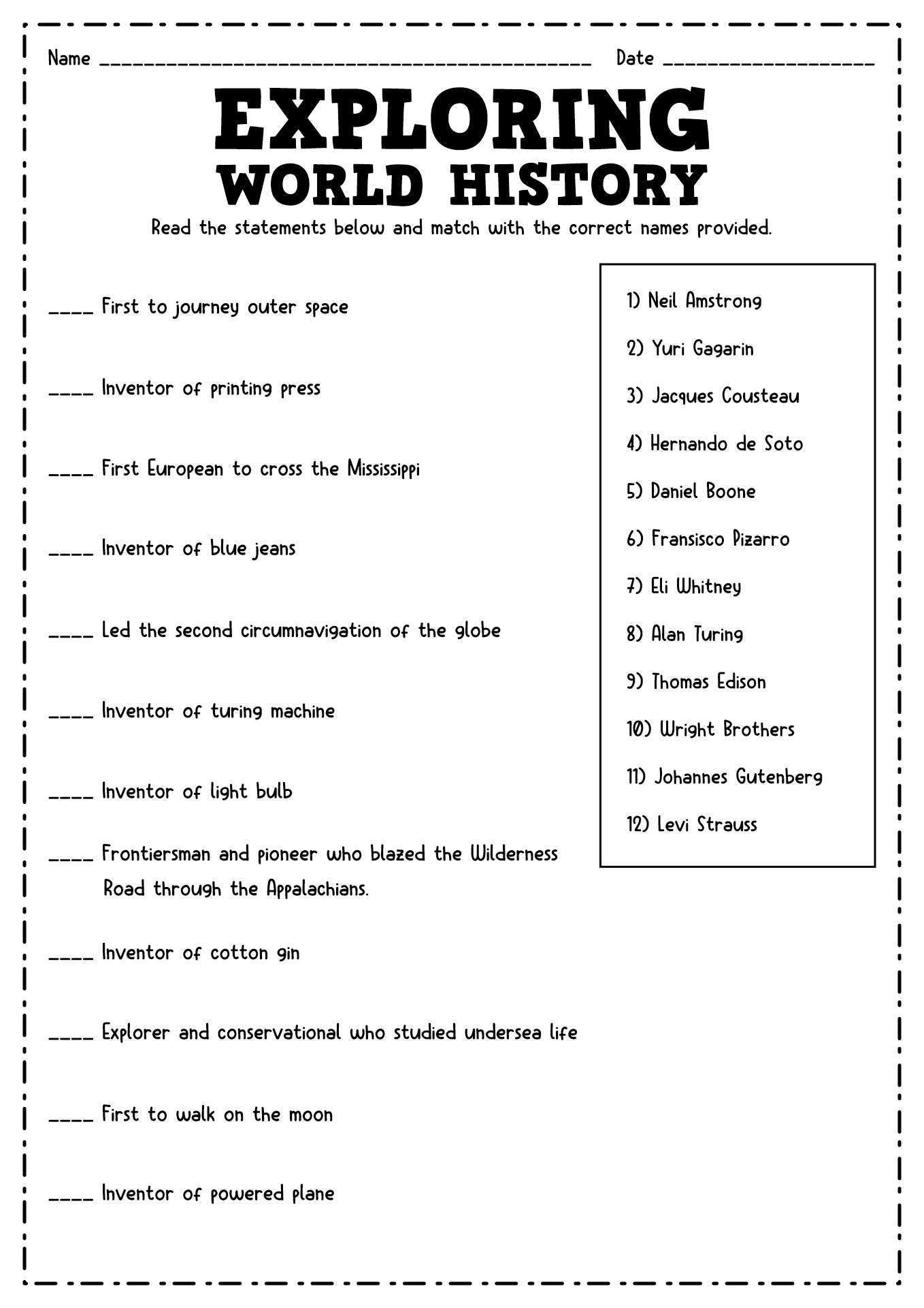 Free History Worksheet For Middle School, Download Free History inside Free Printable 8th Grade Social Studies Worksheets