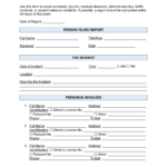 Free Incident Report Templates (18) | Sample   Pdf | Word – Eforms Throughout Free Printable Incident Report Form