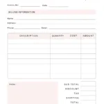Free Invoice Template Blank Printable | Download Intended For Free Printable Invoice Templates
