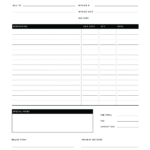 Free Invoice Templates Pdf   World Of Printables Inside Free Printable Invoice Templates