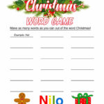 Free Kids Games For Christmas | Printable Word Games For Kids In Free Printable Christmas Games For Preschoolers