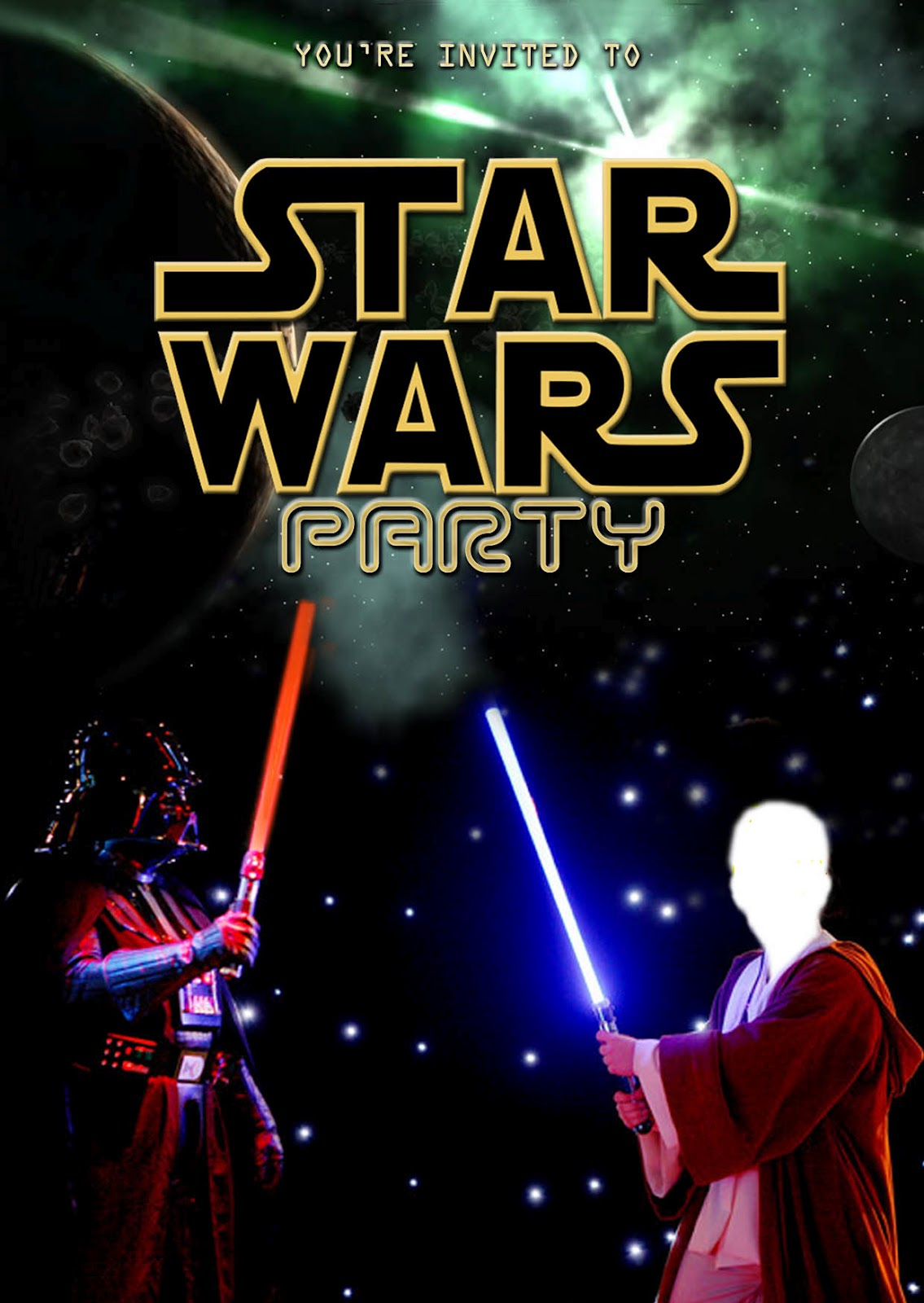 Free Kids Party Invitations: Star Wars Party Invitation (Self-Edit) within Star Wars Invitations Free Printable