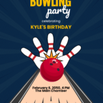 Free Let???S Roll Bowling Invitation Template To Edit Online In Free Printable Bowling Birthday Party Invitations