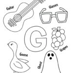 Free Letter G Worksheets For Preschool! ⋆ The Hollydog Blog With Regard To Free Printable Letter G Coloring Pages