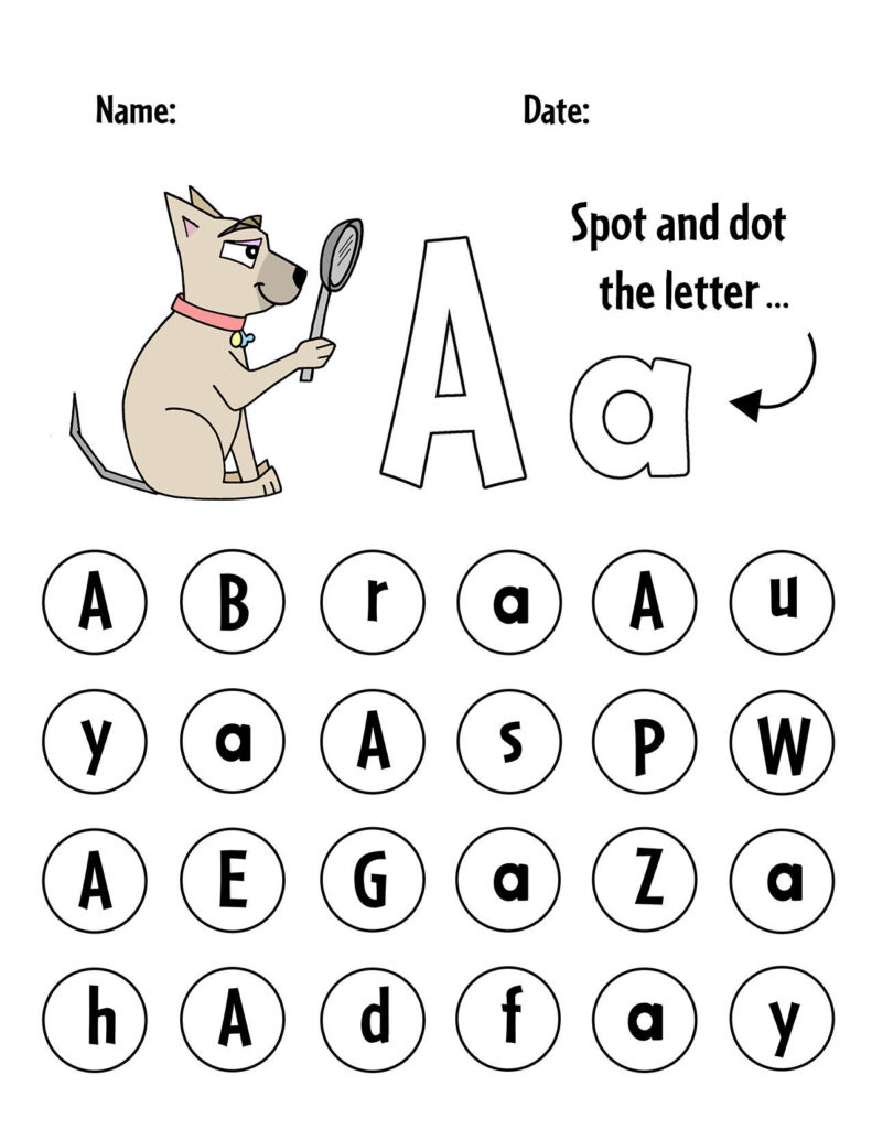 Free Letter Recognition Worksheets For Preschool! ⋆ The Hollydog Blog with regard to Free Printable Letter Recognition Worksheets