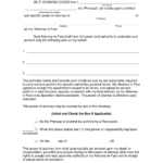 Free Limited (Special) Power Of Attorney Form   Pdf | Word – Eforms With Regard To Free Printable Power Of Attorney