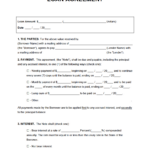 Free Loan Agreement Template | Pdf | Word Throughout Free Printable Blank Loan Agreement