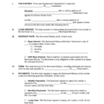 Free Loan Agreement Templates (10)   Pdf | Word – Eforms With Free Printable Blank Loan Agreement