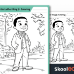 Free Martin Luther King Jr. Coloring Page For Kids With Regard To Free Printable Martin Luther King Jr Worksheets