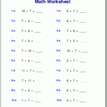 Free Math Worksheets Throughout Free Printable Math Sheets