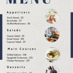 Free Menu Templates, Editable And Printable Within Menu Template Free Printable Word