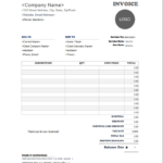 Free Microsoft Word Invoice Templates With Invoice Templates Printable Free Word Doc