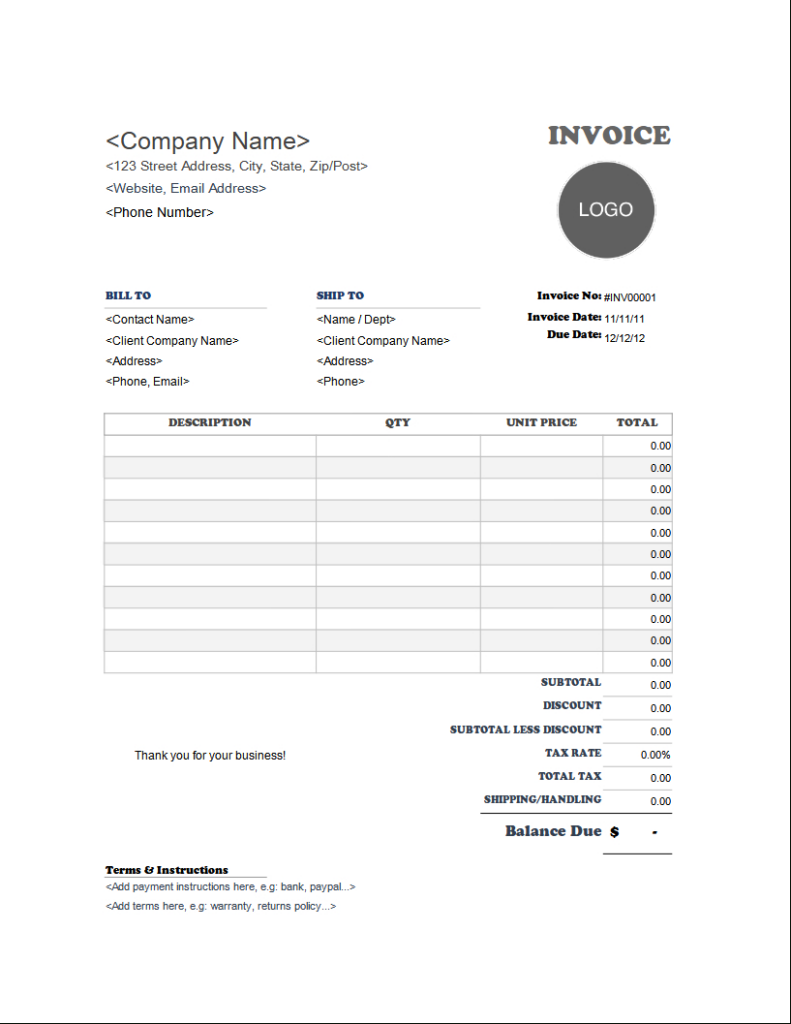 Free Microsoft Word Invoice Templates With Invoice Templates Printable Free Word Doc Free Microsoft Word Invoice Templates With Invoice Templates Printable Free Word Doc