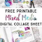 Free Mixed Media Digital Collage Sheet   Fox + Hazel Within Free Printable Digital Collage Sheets