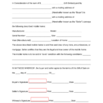 Free Mobile (Manufactured) Home Bill Of Sale Form   Pdf | Word With Regard To Free Printable Mobile Home Bill Of Sale