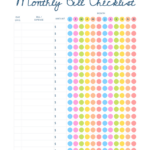 Free Monthly Bill Checklist | Hirschfeld In Free Printable Monthly Bill Checklist