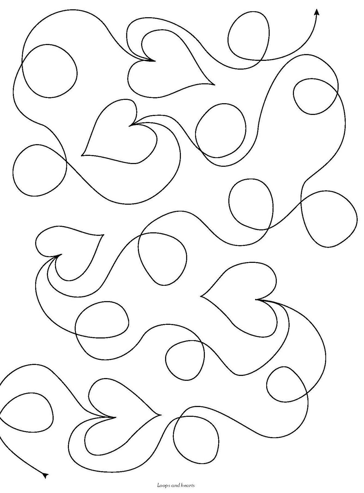 Free Motion Quilting Patterns Easy pertaining to Printable Free Motion Quilting Templates