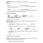 Free Motor Vehicle (Dmv) Bill Of Sale Form   Pdf | Word – Eforms For Free Printable Bill Of Sale For Car