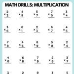 Free Multiplication Worksheet Templates To Use And Print | Canva For Free Printable Multiplication Sheets