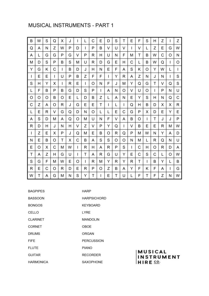 Free Music Word Search Puzzles Musical Instrument Hire Co Intended For Free Printable Music Word Searches Free Music Word Search Puzzles Musical Instrument Hire Co Intended For Free Printable Music Word Searches