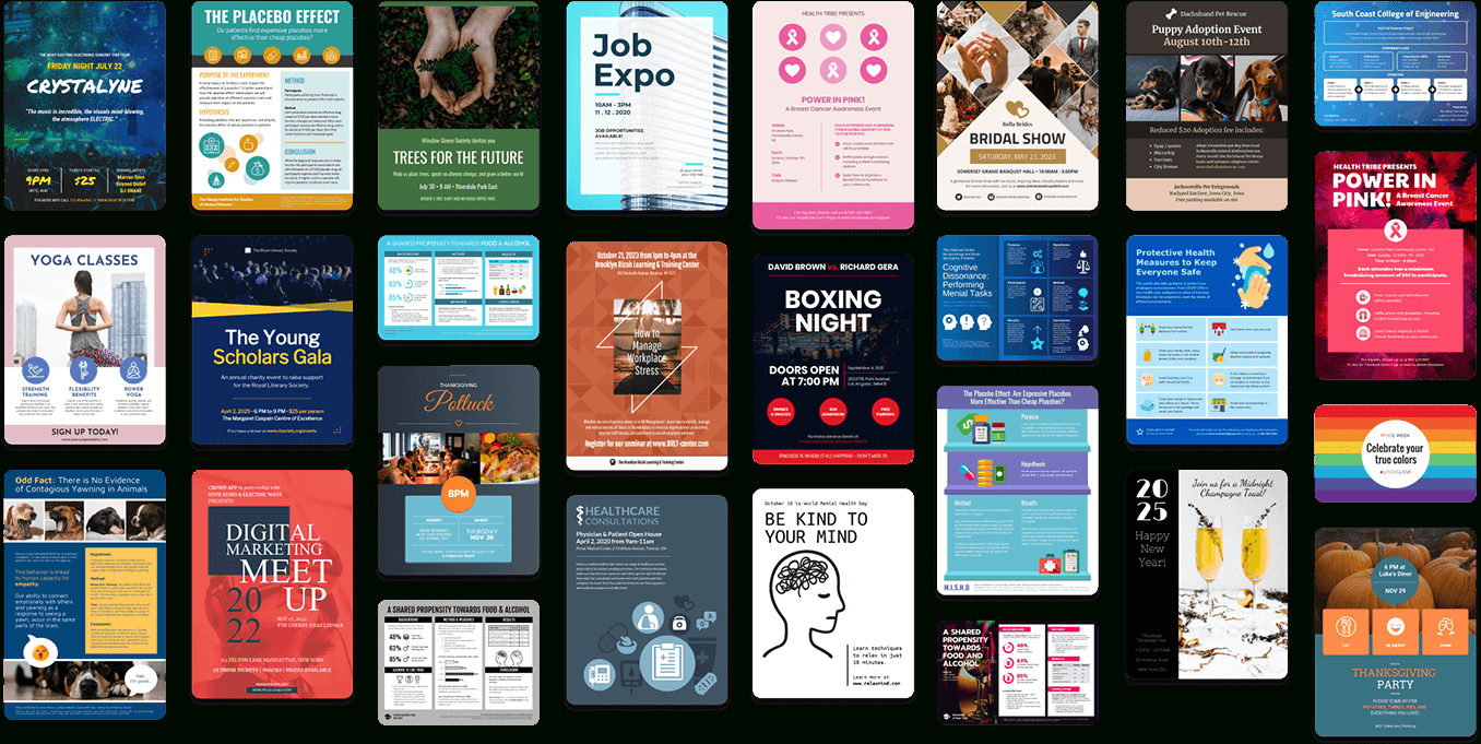 Free Online Poster Maker | Design Custom Posters | Venngage throughout Design Your Own Poster Free Printable