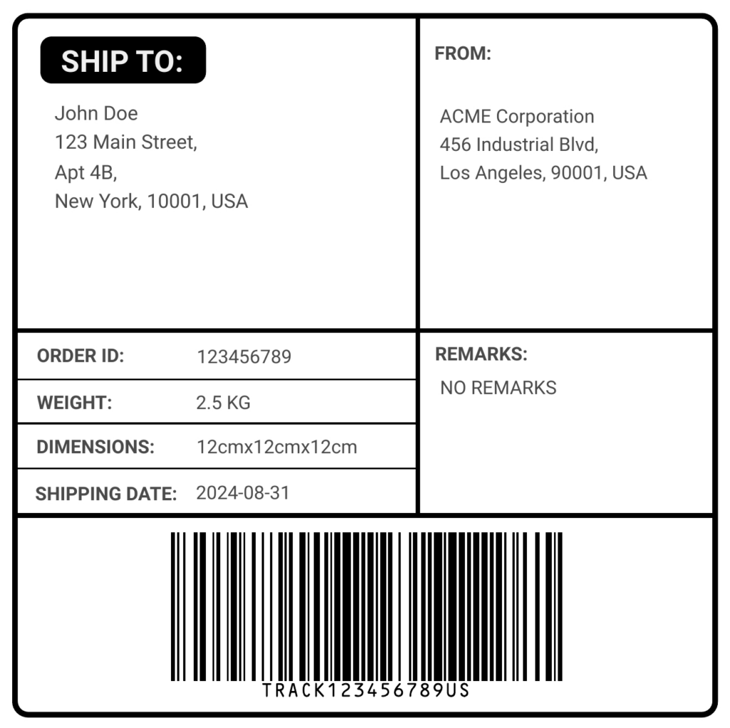 Free Online Shipping Label Maker Craftmypdf Within Free Printable Shipping Label Template Free Online Shipping Label Maker Craftmypdf Within Free Printable Shipping Label Template