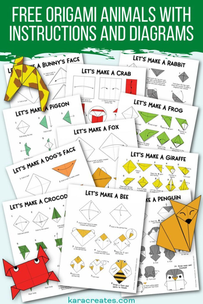 Free Origami Animals With Instructions And Diagrams In Free Easy Origami Instructions Printable Free Origami Animals With Instructions And Diagrams In Free Easy Origami Instructions Printable