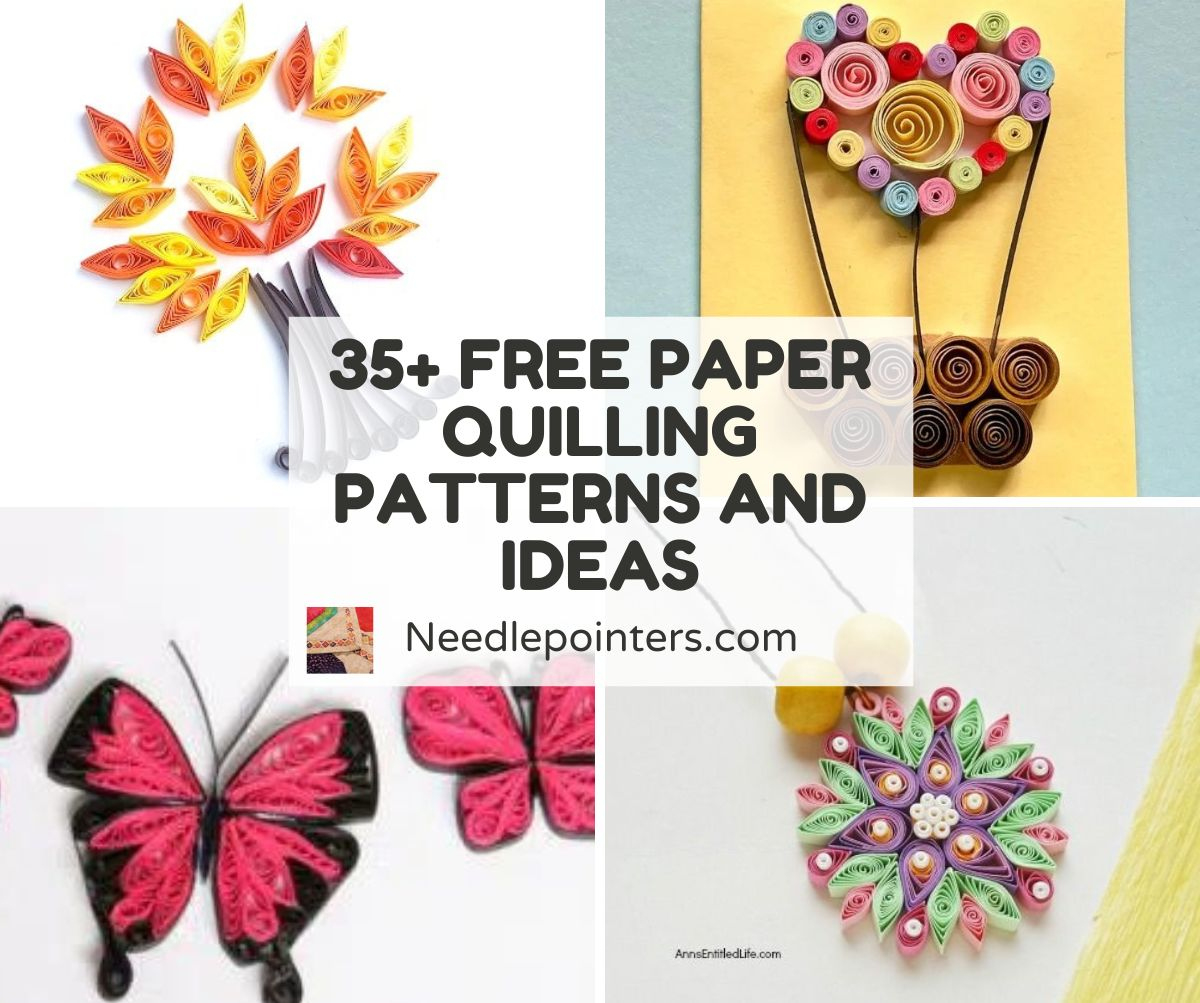 Free Paper Quilling Patterns And Ideas | Needlepointers regarding Free Printable Quilling Patterns