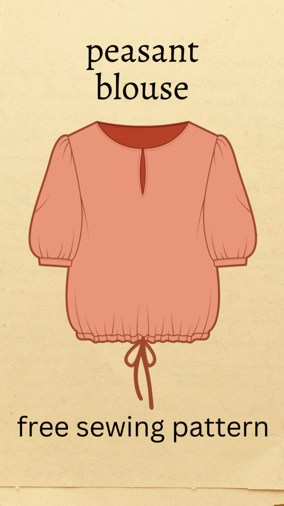 Free Peasant Blouse Pattern On The Cutting Floor: Printable Pdf Intended For Free Printable Blouse Sewing Patterns Free Peasant Blouse Pattern On The Cutting Floor: Printable Pdf Intended For Free Printable Blouse Sewing Patterns
