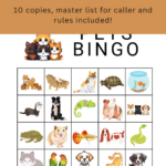 Free Pets Bingo Printables   Lovinghomeschool Throughout Free Printable Bingo