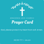 Free Prayer Card Templates, Editable And Printable Regarding Free Printable Christian Cards Online